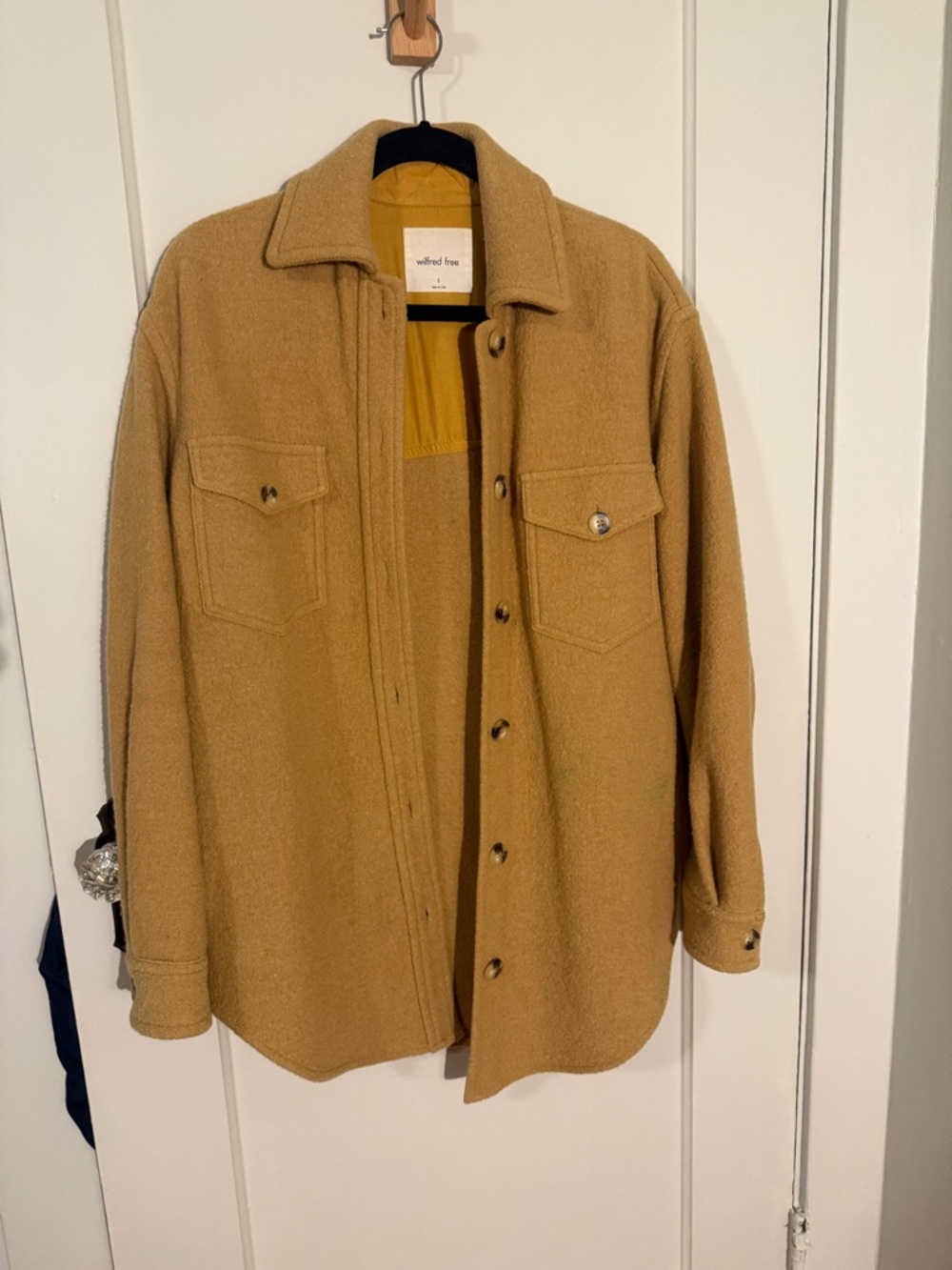 Wilfred Ganna Jacket - Mustard, 100% wool